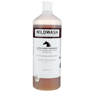 Equine Ultra Shine Natural Horse Shampoo for Chestnut, Bay & Black Coats - 1-литър